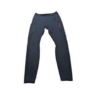 Athleta Women's Black Chatarunga  Leggings With Zippers Size Medium 305922